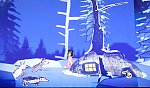Der Dachsbau im Winter